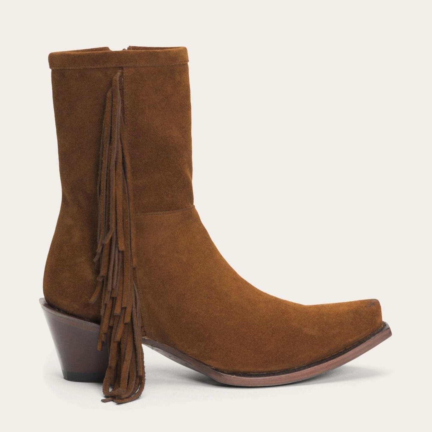 Stetson Halle Suede Fringe Side Zip Boot - Stetson - Flyclothing LLC