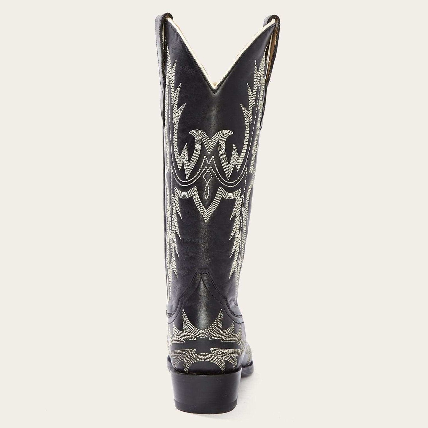 Stetson Tina Black & White Flame Embroidered Cowboy Boot - Stetson - Flyclothing LLC
