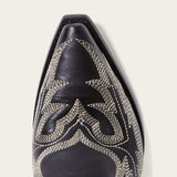 Stetson Tina Black & White Flame Embroidered Cowboy Boot - Stetson - Flyclothing LLC