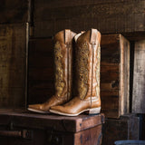 Stetson Jules Hand Tooled Leather Boot - Stetson - Flyclothing LLC