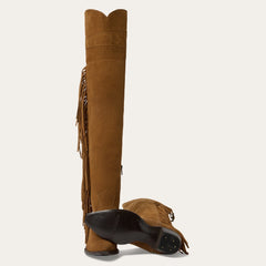 Stetson Glam Over-The-Knee Fringe Boot