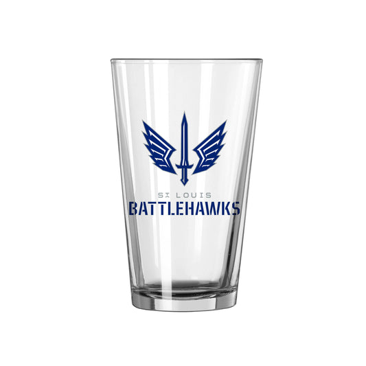 St Louis Battlehawks 16oz Gameday Pint Glass - Logo Brands - Flyclothing LLC