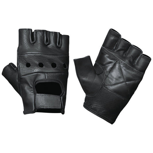 1200.AO - Mens Fingerless Leather Gloves