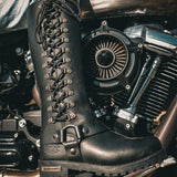 Outrida - Ladies Motorcycle Biker Leather Boots