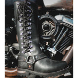 Roadqueen -Ladies Motorcycle Biker Leather Boots
