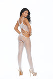 Elegant Memories White Crochet Bodystocking 12005
