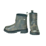Ironrose - Ladies Motorcycle Biker Leather Boots - Unik Just for Bikers - Flyclothing LLC