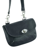 GO1202 Ladies Leather Purse with Belt Loop Clips - GoLeather
