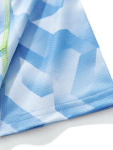 Children's Geometric Print Quick Dry Tee and Shorts Set - Trendsi - Flyclothing LLC