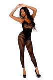 Elegant Memories Black Crochet Bodystocking 12077