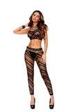 Elegant Memories Black Cami Top & Leggings 12082