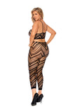 Elegant Memories Black Cami Top & Leggings 12082q