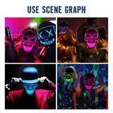 Halloween LED skull glowing mask