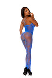 Elegant Memories Royal Blue Crochet Bodystocking 12094