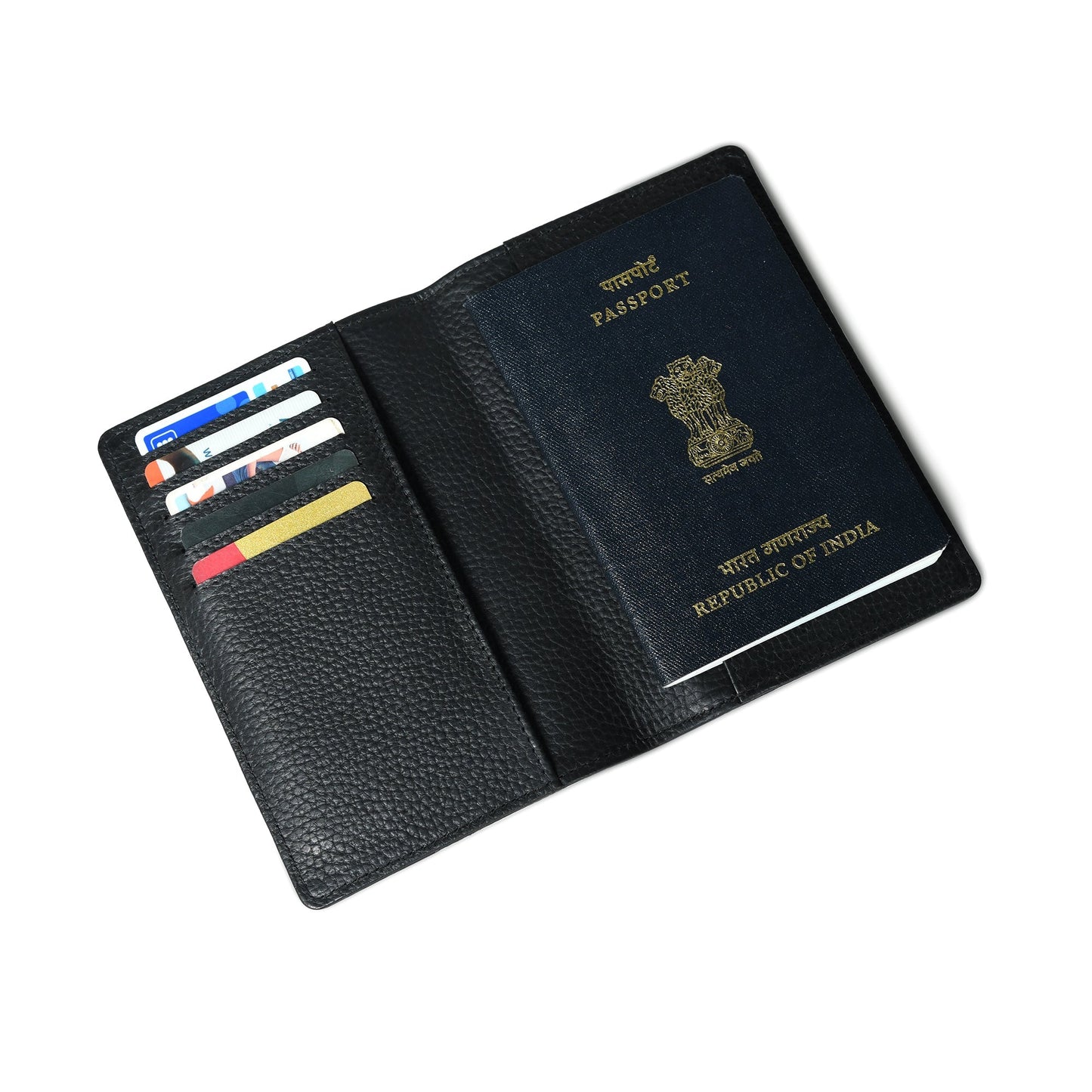 Adam Black Passport Holder - Classy Leather Bags - Flyclothing LLC