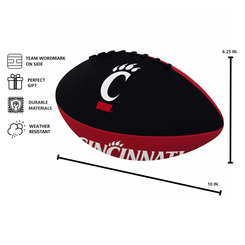 Cincinnati Pinwheel Junior Size Rubber Football - Logo Brands - Flyclothing LLC