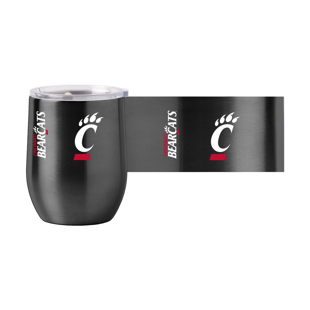 Cincinnati 16oz Gameday Stainless Curved Beverage - Logo Brands - Flyclothing LLC
