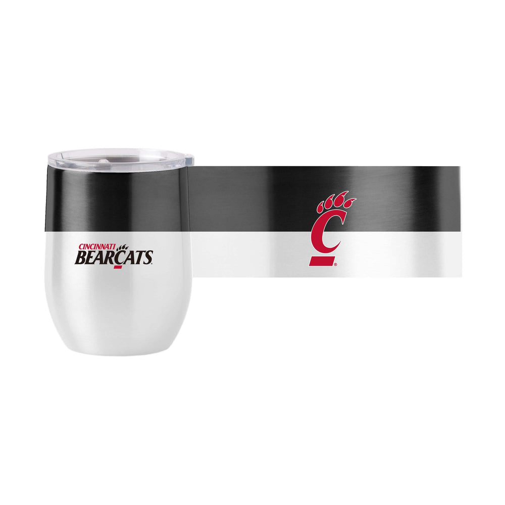 Cincinnati 16oz Colorblock Stainless Curved Beverage - Logo Brands - Flyclothing LLC