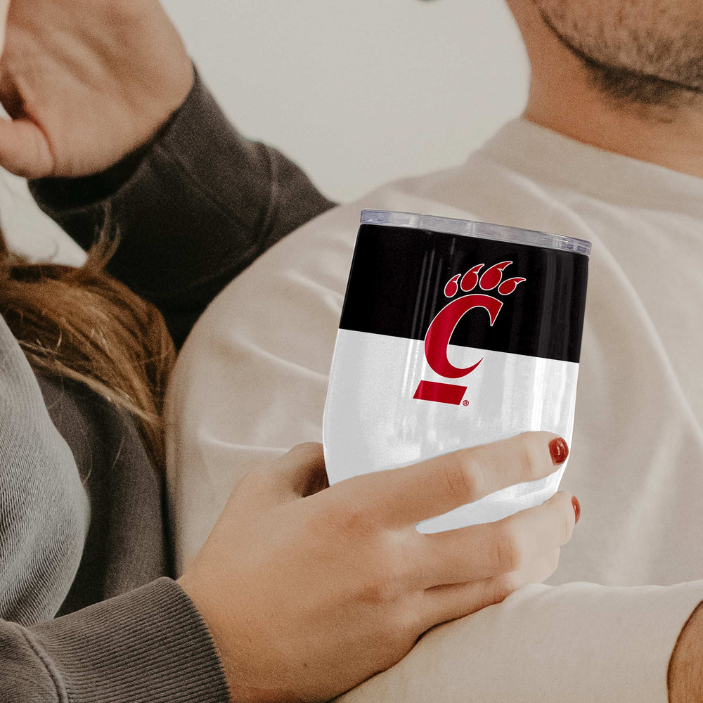 Cincinnati 16oz Colorblock Stainless Curved Beverage - Logo Brands - Flyclothing LLC