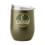 Cincinnati 16oz Badge Powder Coat Curved Bev - Logo Brands - Flyclothing LLC
