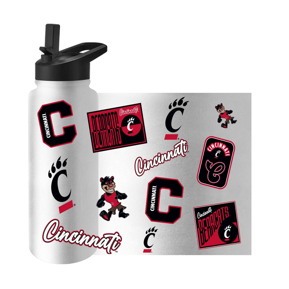 Cincinnati 34oz White Dreamweave Quencher Bottle - Logo Brands - Flyclothing LLC