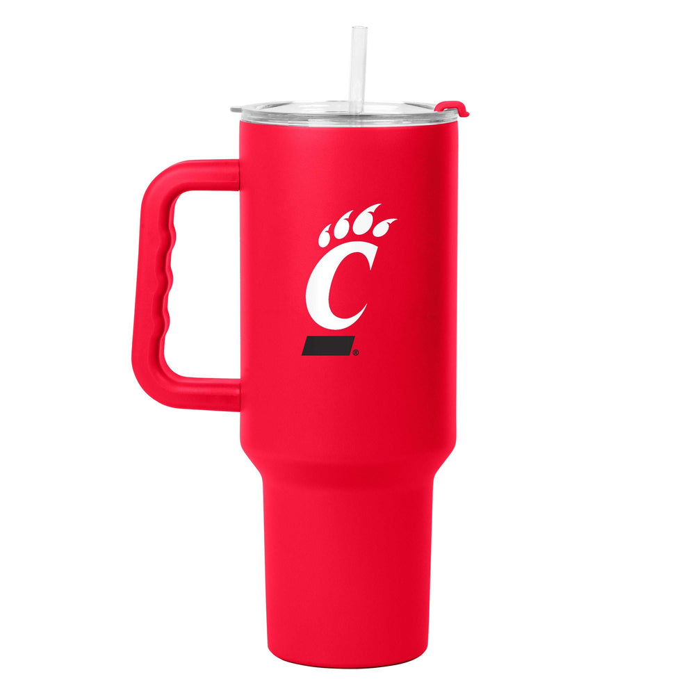Cincinnati 40oz Red Flipside Powder Coat Tumbler - Logo Brands - Flyclothing LLC