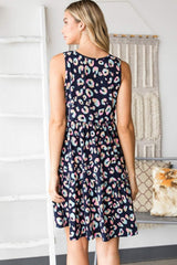 Heimish Full Size Leopard V-Neck Ruffled Tank Dress - Trendsi - Flyclothing LLC