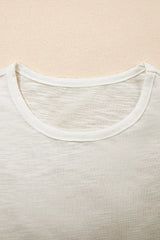 Ruffled Round Neck Cap Sleeve Blouse - Trendsi - Flyclothing LLC