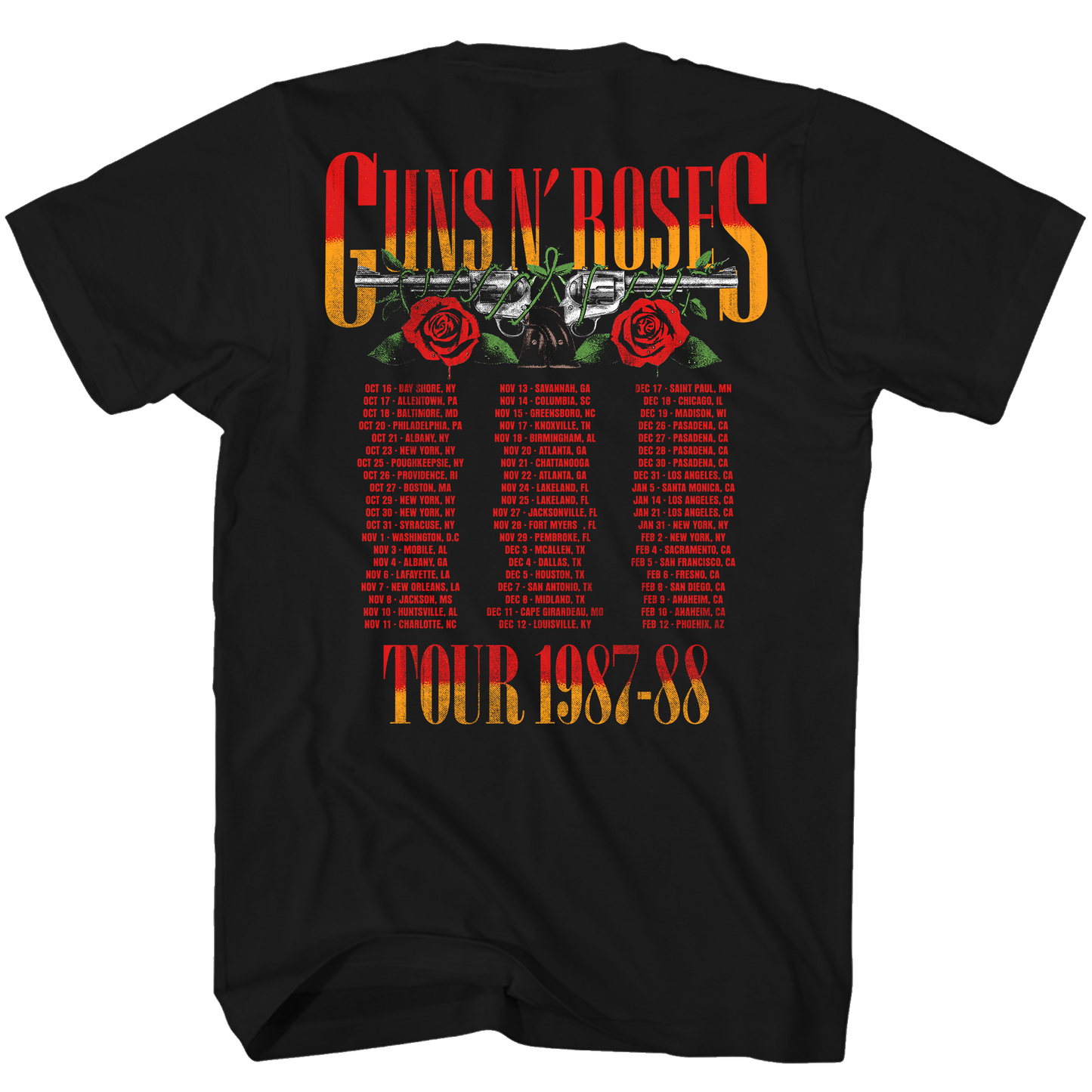 GUNS N ROSES 87-88 TOUR  F/B