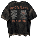 GUNS N ROSES SKELTONS LIVE FRT/BCK CHOCOLATE SPRAY WASH T-SHIRT/GIANT VINTAGE