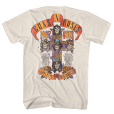 GUNS N ROSES APPETITE FOR DESTRUCTION 1987 TOUR NATURAL T-SHIRT - GMerch - Flyclothing LLC