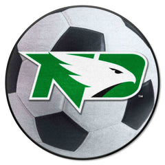 North Dakota Fighting Hawks Soccer Ball Rug - 27in. Diameter - North Dakota