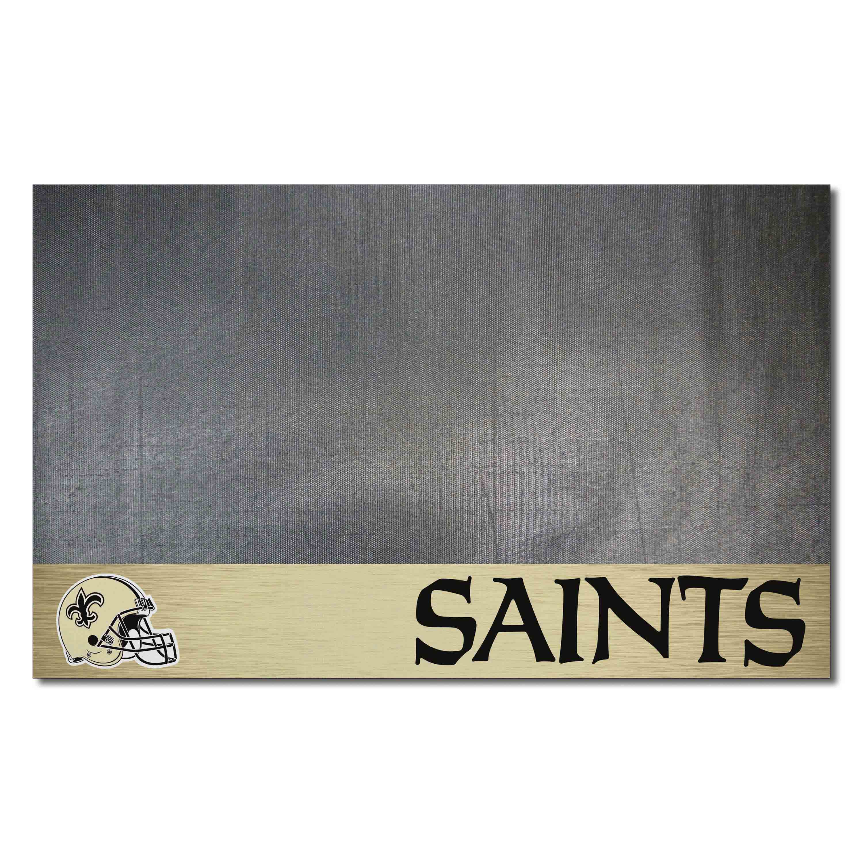 New Orleans Saints Vinyl Grill Mat - 26in. x 42in. - New Orleans Saints