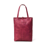 Maroon Leather Tote Bag - Classy Leather Bags - Flyclothing LLC