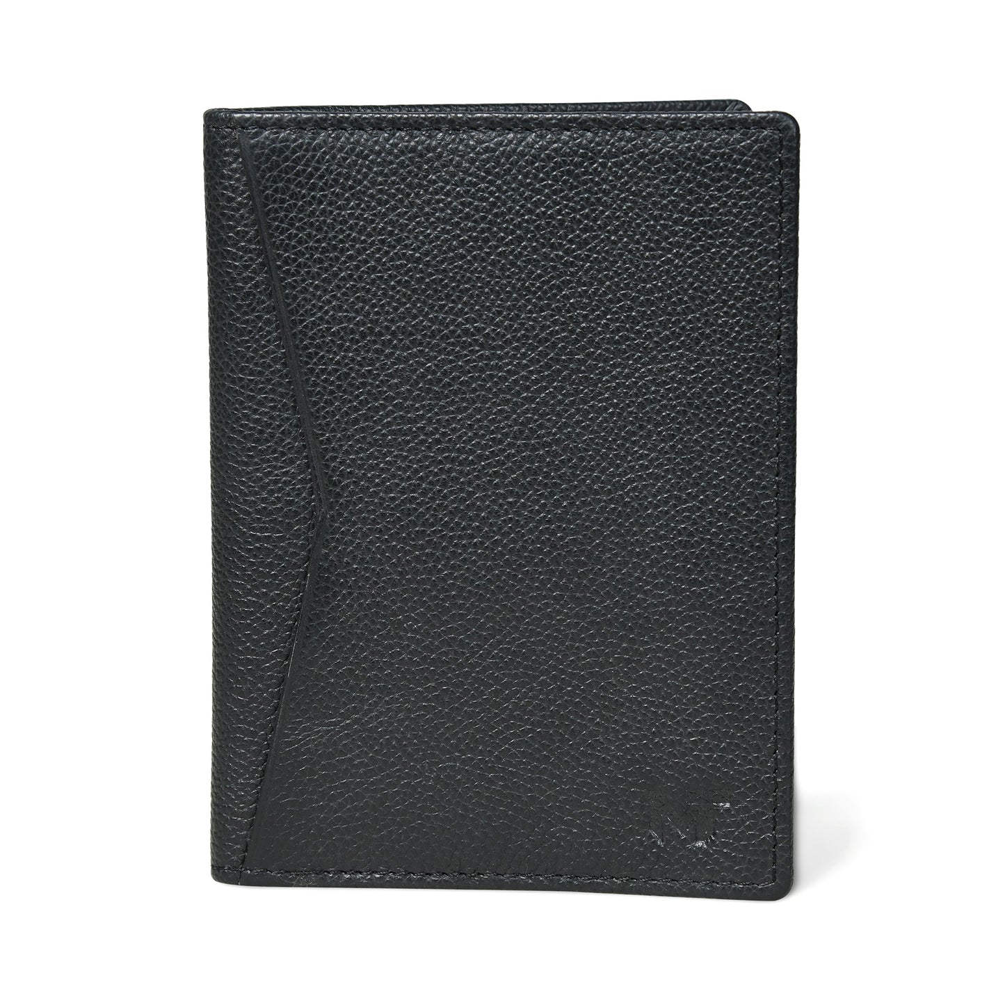 Front Pocket Black Passport Holder - Classy Leather Bags - Flyclothing LLC