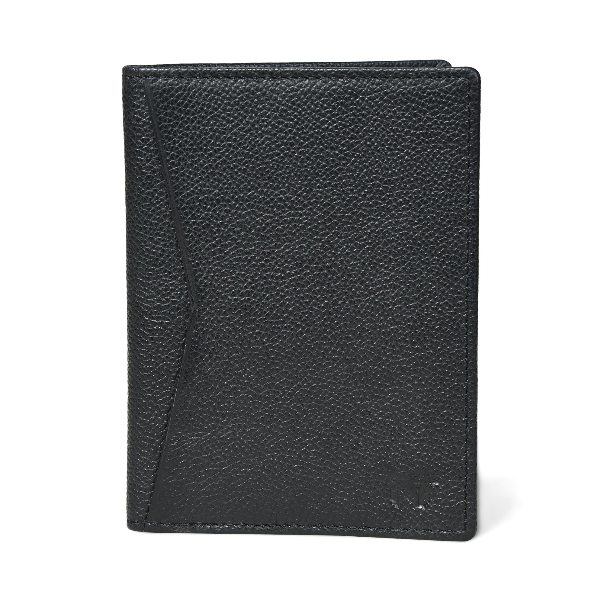 Front Pocket Black Passport Holder - Classy Leather Bags - Flyclothing LLC