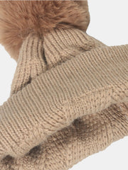 Roll Rim Hat with Pompom - Trendsi