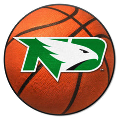 North Dakota Fighting Hawks Basketball Rug - 27in. Diameter - North Dakota