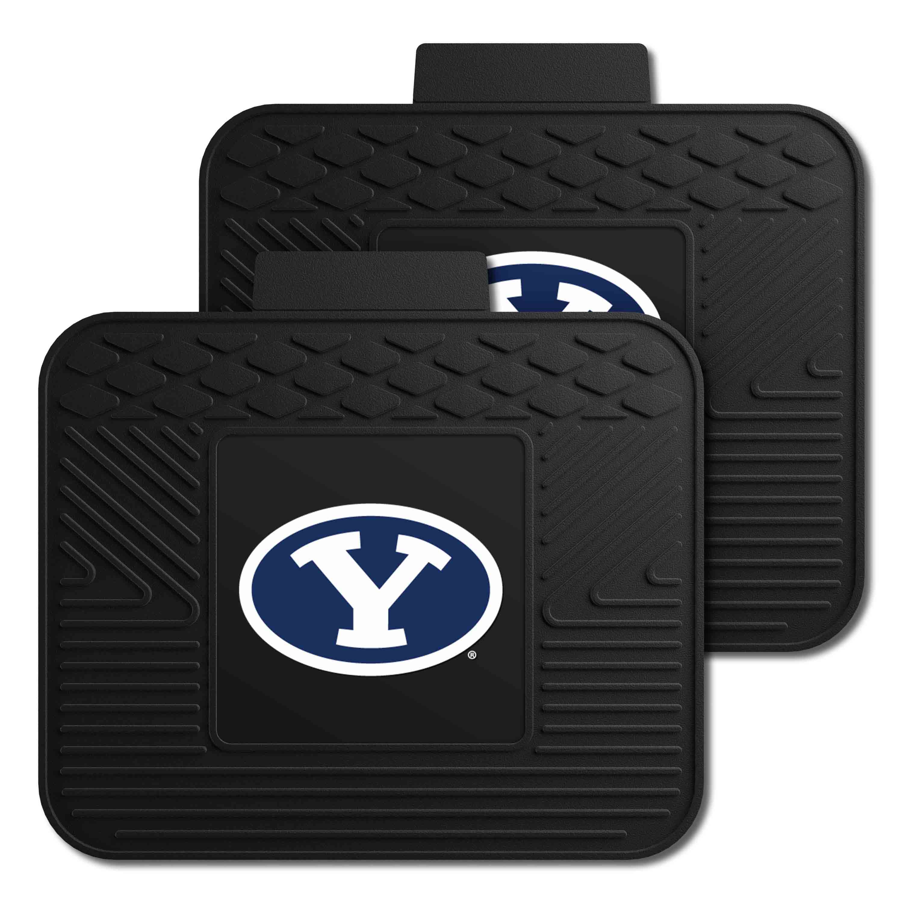 BYU Cougars Back Seat Car Utility Mats - 2 Piece Set - BYU