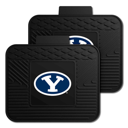 BYU Cougars Back Seat Car Utility Mats - 2 Piece Set - BYU