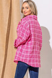 And The Why Full Size Tweed Button Down Long Sleeve Shacket - Trendsi - Flyclothing LLC