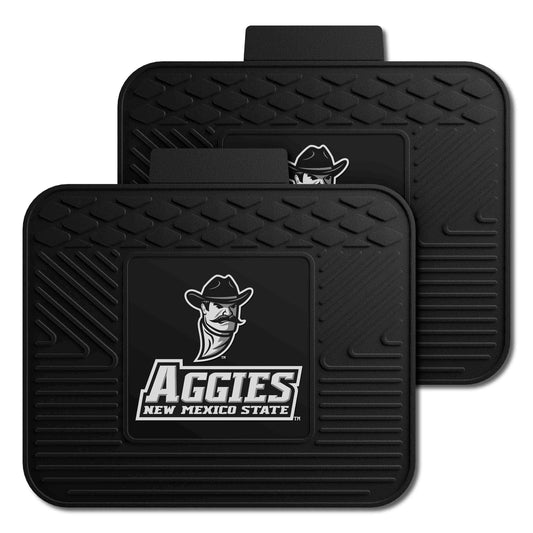 New Mexico State Lobos Back Seat Car Utility Mats - 2 Piece Set - New Mexico State