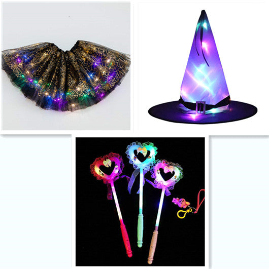Magical & Luminous LED Princess Halloween Tutu Skirt Sequins Shiny Skirt - My Store - Flyclothing LLC