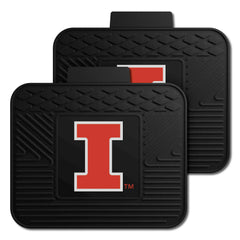 Illinois Illini Back Seat Car Utility Mats - 2 Piece Set - Illinois