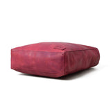 Maroon Leather Tote Bag - Classy Leather Bags - Flyclothing LLC