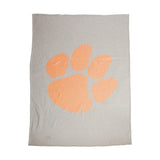 Clemson Oversized Logo Sublimated Sweatshirt Blanket - Logo Brands - Flyclothing LLC