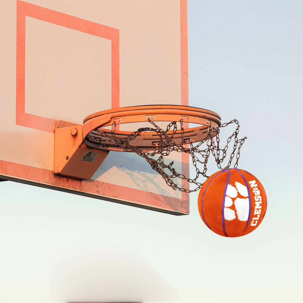 Clemson Mascot Official-Size Rubber Basketball - Logo Brands - Flyclothing LLC