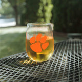 Clemson 16oz Gameday Curved Beverage Glass - Logo Brands - Flyclothing LLC