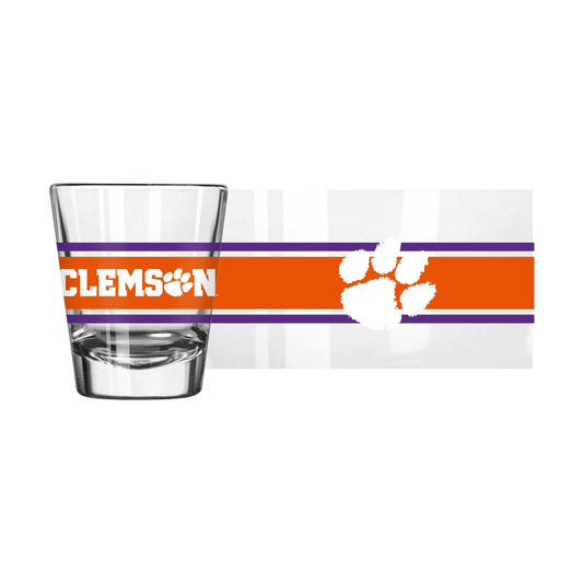 Clemson 2oz Stripe Shot Glass - Logo Brands - Flyclothing LLC
