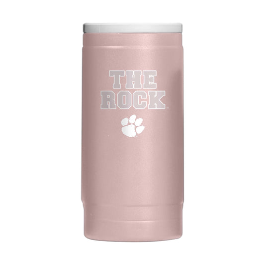 Clemson Stencil Powder Coat Slim Can Coolie - Logo Brands - Flyclothing LLC